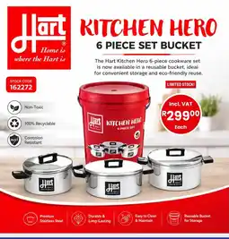 Africa Cash and Carry Hart Kitchen Hero 6 Piece Set Bucket offer