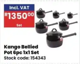Africa Cash and Carry Kango Bellied Pot 6pc 1x1 Set offer