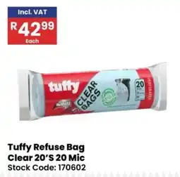 Africa Cash and Carry Tuffy Refuse Bag Clear 20'S offer