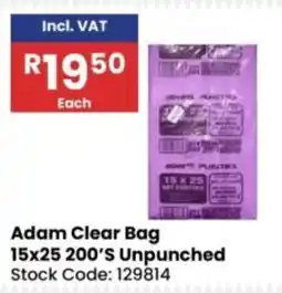 Africa Cash and Carry Adam Clear Bag offer
