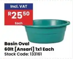 Africa Cash and Carry Basin Oval [Ansari] offer