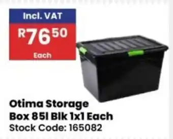 Africa Cash and Carry Otima Storage Box 85l Blk offer