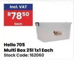 Africa Cash and Carry Hello 705 Multi Box 25l offer