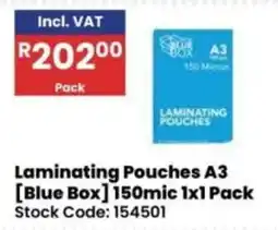 Africa Cash and Carry Laminating Pouches A3 [Blue Box] offer