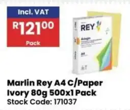 Africa Cash and Carry Marlin Rey A4 C/Paper Ivory offer