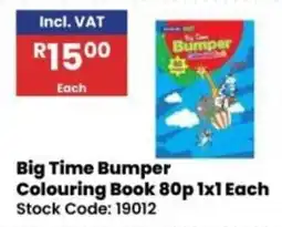 Africa Cash and Carry Big Time Bumper Colouring Book offer