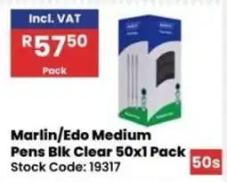 Africa Cash and Carry Marlin/Edo Medium Pens Blk Clear offer