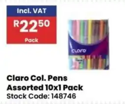 Africa Cash and Carry Claro Col. Pens Assorted offer