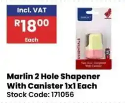 Africa Cash and Carry Marlin 2 Hole Shapener With Canister offer