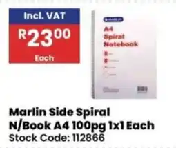 Africa Cash and Carry Marlin Side Spiral N/Book A4 offer