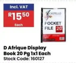 Africa Cash and Carry Castello Pocket File 20 offer