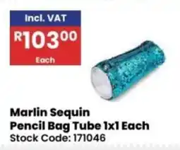 Africa Cash and Carry Marlin Sequin Pencil Bag Tube offer