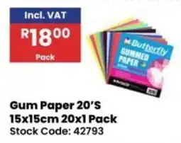 Africa Cash and Carry Butterfly Gummed Paper offer
