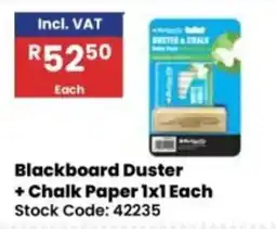 Africa Cash and Carry Blackboard Duster + Chalk Paper 1x1 Each offer