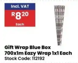 Africa Cash and Carry Gift Wrap Blue Box offer