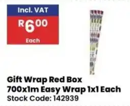 Africa Cash and Carry Gift Wrap Red Box offer