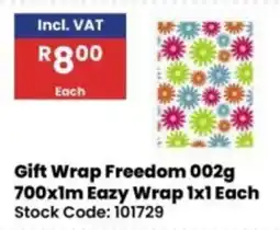 Africa Cash and Carry Gift Wrap Freedom offer
