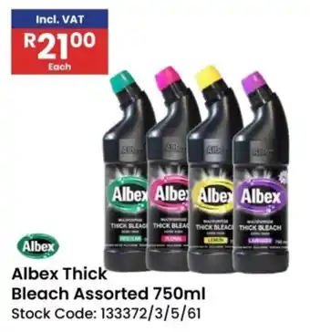 Africa Cash and Carry Albex Thick Bleach Assorted offer