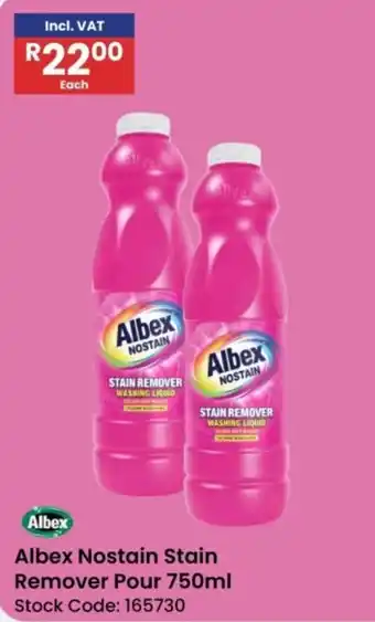 Africa Cash and Carry Albex Nostain Stain Remover Pour offer
