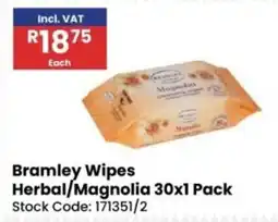 Africa Cash and Carry Bramley Wipes Herbal/Magnolia offer