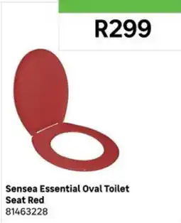 Leroy Merlin Sensea Essential Oval Toilet Seat Red offer