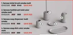 Leroy Merlin Sensea toilet brush smoke matt offer