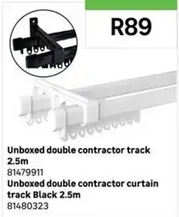 Leroy Merlin Unboxed double contractor curtain track offer