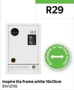 Leroy Merlin Inspire lila frame white offer