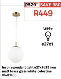 Leroy Merlin Inspire pendant light offer