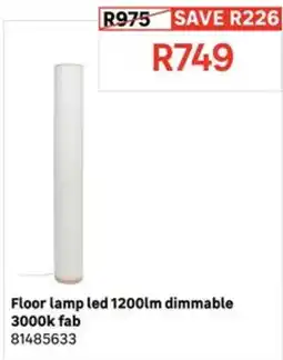 Leroy Merlin Floor lamp led 1200lm dimmable 3000k fab offer