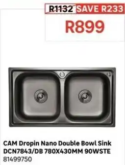 Leroy Merlin CAM Dropin Nano Double Bowl Sink offer