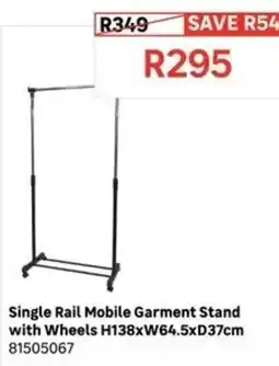Leroy Merlin Single Rail Mobile Garment Stand offer