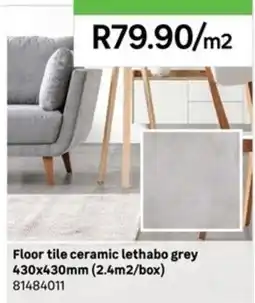 Leroy Merlin Floor tile ceramic lethabo grey offer