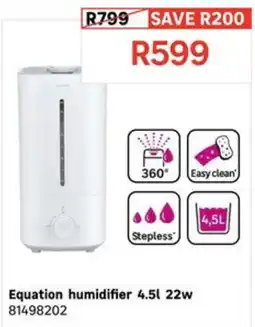 Leroy Merlin Equation humidifier 4.5l 22w offer