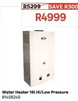 Leroy Merlin Water Heater 16l Hi/Low Pressure offer