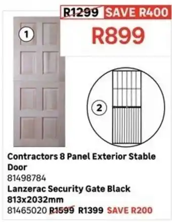 Contractors 8 Panel Exterior Stable Door