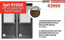 Leroy Merlin Ibuild aluminium door kick plate offer