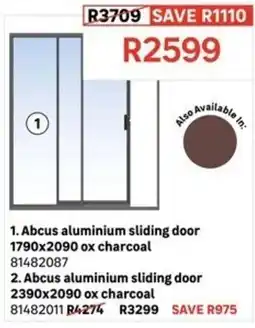 Leroy Merlin Abcus aluminium sliding door offer