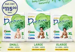 Africa Cash and Carry KissKids Dream Baby Diapers offer