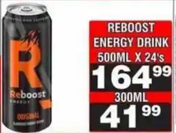 Advance Cash n Carry Reboost energy drink offer