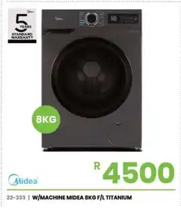 Fair Price W/MACHINE MIDEA 8KG F/L TITANIUM offer
