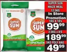 Advance Cash n Carry SUPER SUN MAIZE MEAL 5KG POLY BAG offer