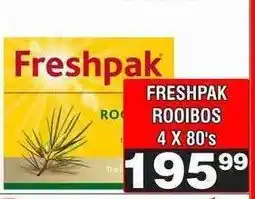 Advance Cash n Carry FRESHPAK ROOIBOS 4 X 80's offer