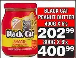 Advance Cash n Carry BLACK CAT PEANUT BUTTER 400G X 6's offer
