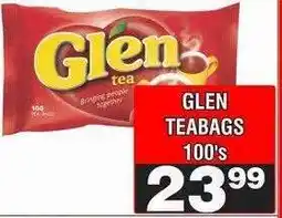 Advance Cash n Carry GLEN TEABAGS 100's offer