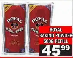 Advance Cash n Carry ROYAL Baking Powder 500g Refill offer