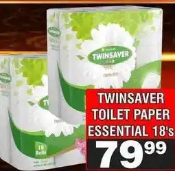 Advance Cash n Carry TWINSAVER TOILET PAPER ESSENTIAL 18's offer