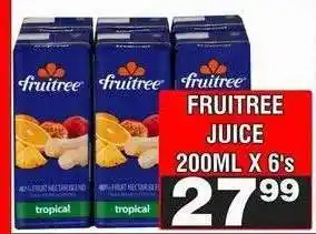 Advance Cash n Carry FRUITREE JUICE 200ML X 6's offer