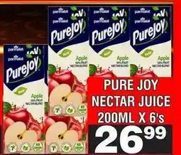 Advance Cash n Carry PURE JOY NECTAR JUICE 200ML X 6's offer