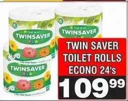 Advance Cash n Carry TWIN SAVER TOILET ROLLS ECONO 24's offer